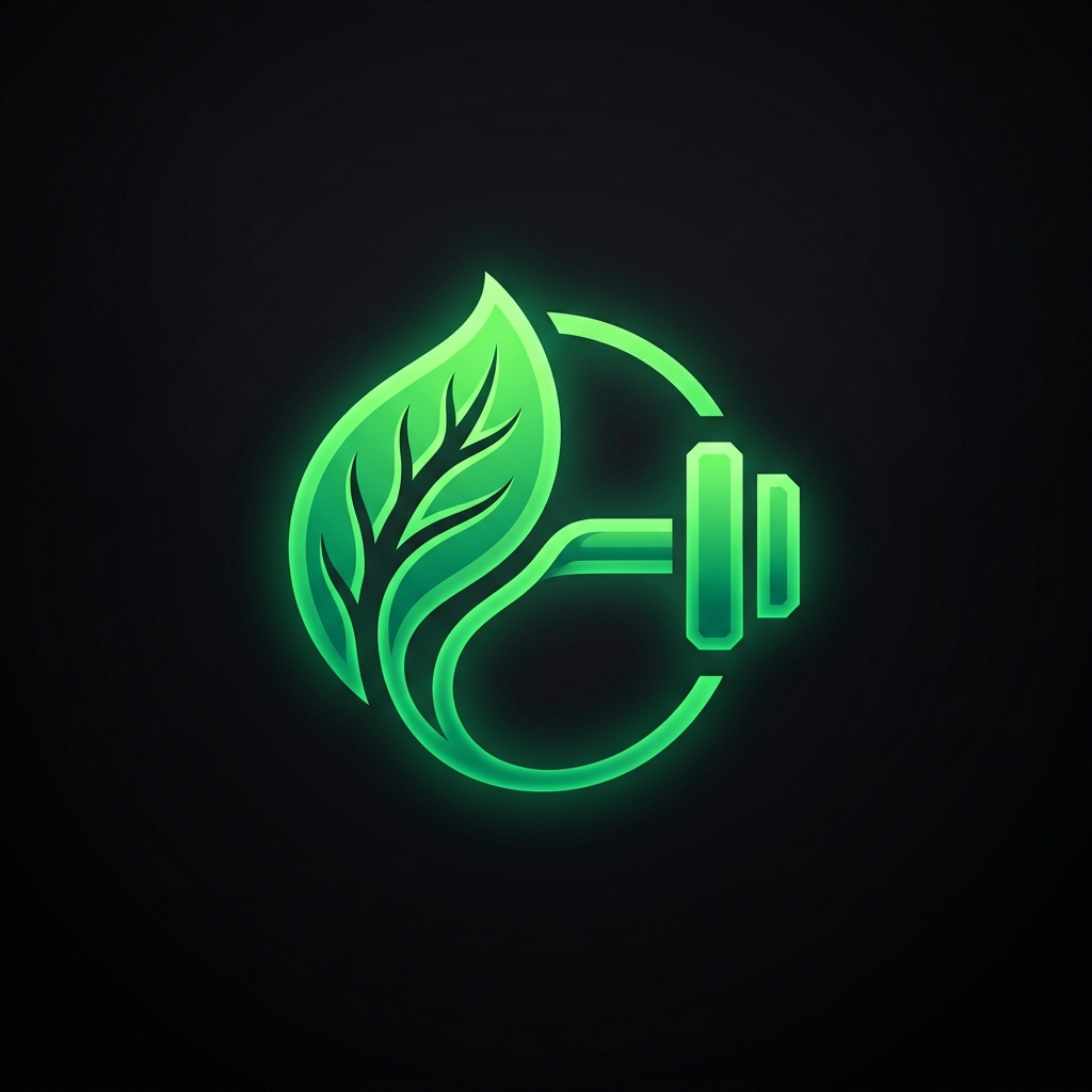 Weird and Wonderful Wellness leaf and dumbbell logo